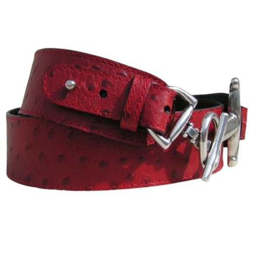Paillettengürtel In Rot – Aus 100% Polyester, Glitzerndes Accessoire