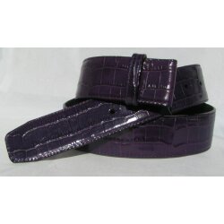Lila Krokowechselgürtel 4 cm breit