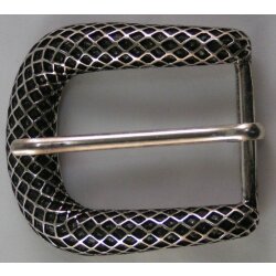 Gürtelschließe 4 cm altsilber