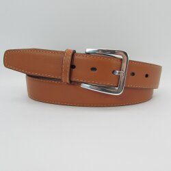 Hellbrauner Herrengürtel 3,5 cm breit 110