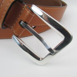 Hellbrauner Herrengürtel 3,5 cm breit 110