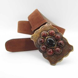Velourleder Damengürtel mit...