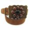 Velourleder Damengürtel mit Schmuckgürtelschnalle 4 cm breit 95