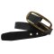 Ledergürtel Damen 3 cm breit schwarz 90