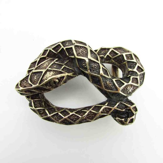 Schlangengürtelschließe 3 cm breite Gürtel