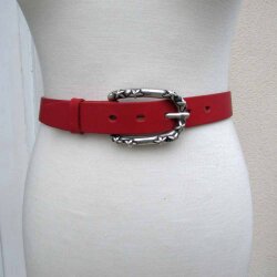 Roter Jeansgürtel 3,5 cm breit