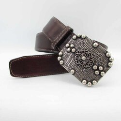 Silberne Gürtelschließe  für 4 cm  Gürtel