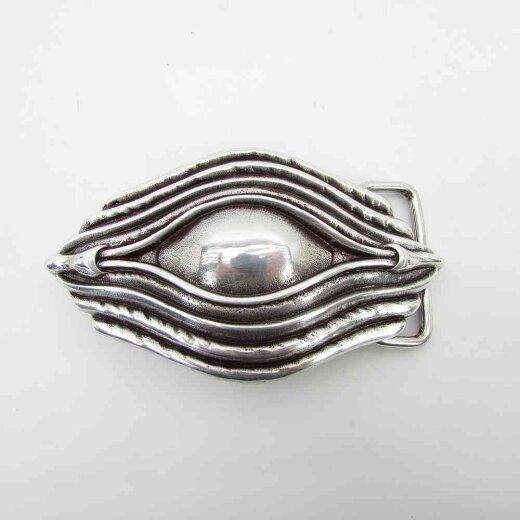 Gürtelschließe 3 cm breite Gürtel in silber