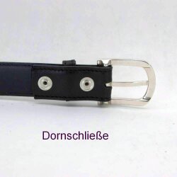 Wechselgürtel rauchblau  mit Krokoprägung 4 cm breit