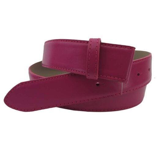 Pink Wechselgürtel aus Nappaleder 4 cm breit Dornschließe 105 cm Taillenweite