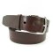 Brauner Herrengürtel mit Silberschnalle 4 cm breit