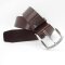 4 cm breite silberne Herren Gürtelschnalle