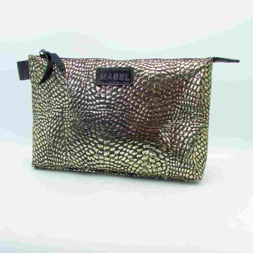 Schwarz-goldene  Kosmetiktasche