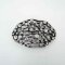 Silberne ovale  Strass Gürtelschließe für 4 cm breite Gürtel