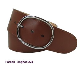 Breiter Gürtel mit Silberschnalle 6 cm breit