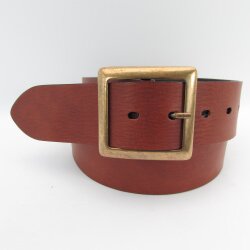 Viereckige Gürtelschnalle 4,5 cm  altgold