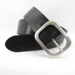 Jeansgürtel mit Schnalle 5 cm breit schwarz...