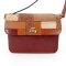 Patchwork Damentasche mit goldener Kette und Verschluss