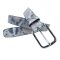 Silbergrauer Damengürtel 3 cm breit mit silber Gürtelschnalle