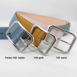 Damengürtel 4 cm breit mit silberner Gürtelschließe