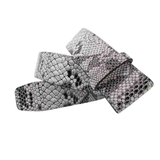 Schlangen  Wechselgürtel in schwarz - weiss  4 cm breit