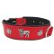 Kuh und Edelweiss Hundehalsband  5 cm breit