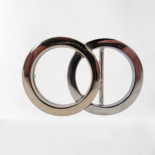Ringe  Gürtelschließe bicolor für 4 cm breite Gürtel