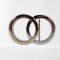 Ringe  Gürtelschließe bicolor für 4 cm breite Gürtel