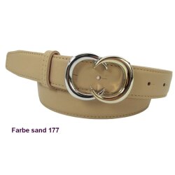 Leder Damengürtel 3 cm breit
