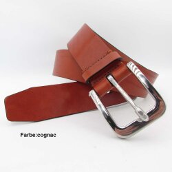 Robuster Rindledergürtel 4 cm breit Edelstahlgürtelschließe