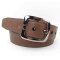 Leder- Gürtel 4 cm breit mit halbrunder altsilberner Gürtelschließe