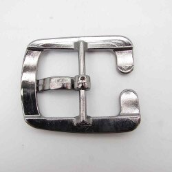 Halbrunde Gürtelschnalle altsilber 4 cm breit