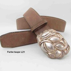 Schmuckschnalle mit  Damengürtel  4 cm breit