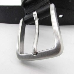 Herrengürtel mit nickelfreier Edelstahl Gürtelschnalle 3,5 cm breit