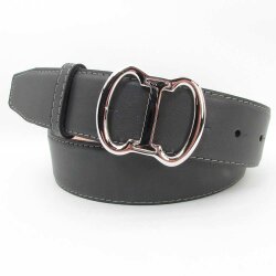 Damengürtel mit geschwungener Gürtelschnalle  4 cm breit