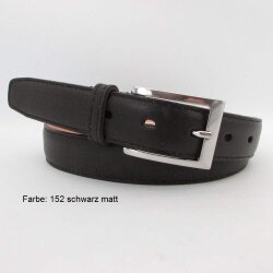 Kalbleder Herren Gürtel 3 cm breit 105 cm Taillenweite