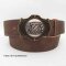 Leder Trachtengürtel 4 cm breit mit altmessing Trachtenschließe