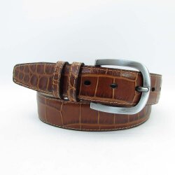 Damengürtel schwarz mit Ziernaht  3,5 cm breit 80 cm