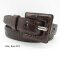 Ledergürtel  mit überzogener Gürtelschließe 3 cm breit 85 cm