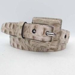 Ledergürtel  mit überzogener Gürtelschließe 3 cm breit 90 cm
