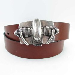 BOXER-SPIRIT-COLLECTION  Rindledergürtel  4 cm breit schwarz 115