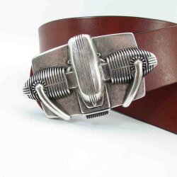 BOXER-SPIRIT-COLLECTION  Rindledergürtel  4 cm breit schwarz 115