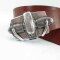 BOXER-SPIRIT-COLLECTION  Rindledergürtel  4 cm breit schwarz 115