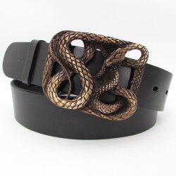 Schlangenschließe für 4 cm breite Gürtel