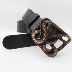 Schlangenschließe für 4 cm breite Gürtel