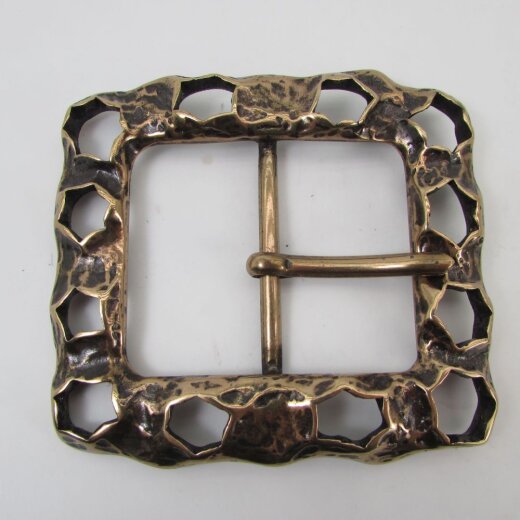 Altgoldene Gürtelschnalle 5 cm breit