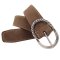 Velourleder  Damengürtel 4 cm breit mit altsilberner ovaler Gürtelschließe 90 cm Taillenweite