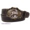 Hirschschließe mit Trachtengürtel 4 cm breit, altgoldener Gürtelschließe