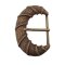 Halbrunde altgoldene Gürtelschnalle 5 cm breit