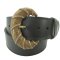 Halbrunde altgoldene Gürtelschnalle 5 cm breit